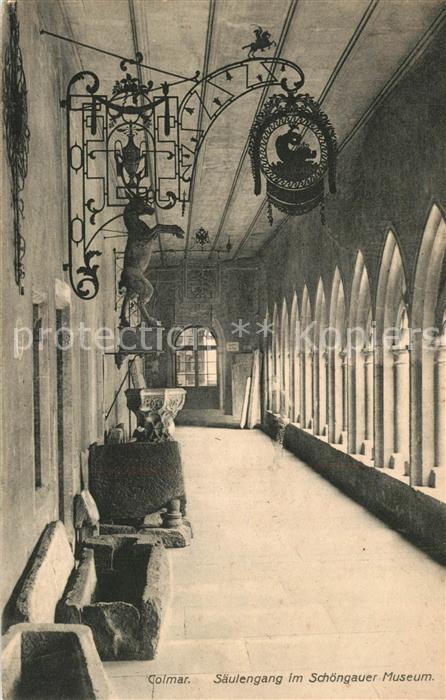 Colmar Haut Rhin Elsass S?ulengang im Sch?ngauer Museum