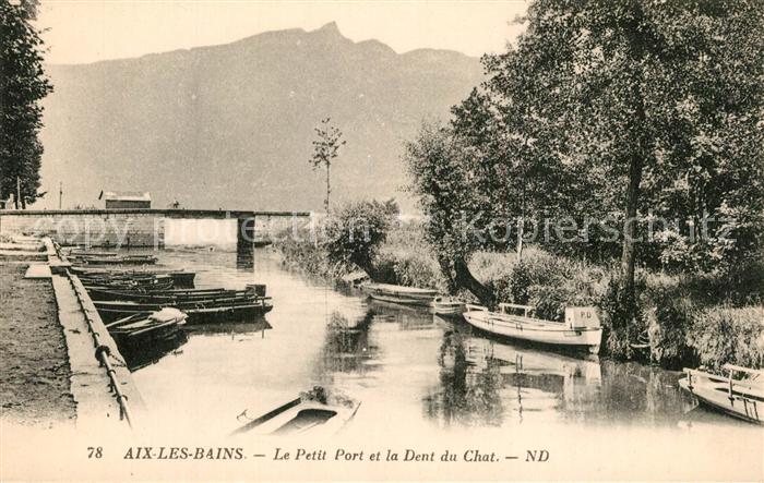 Aix-les-Bains Petite Port et la Dent du Chat