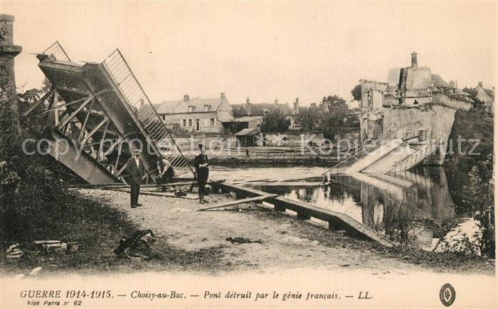 Choisy-au-Bac Ruines Grande Guerre 1914-15