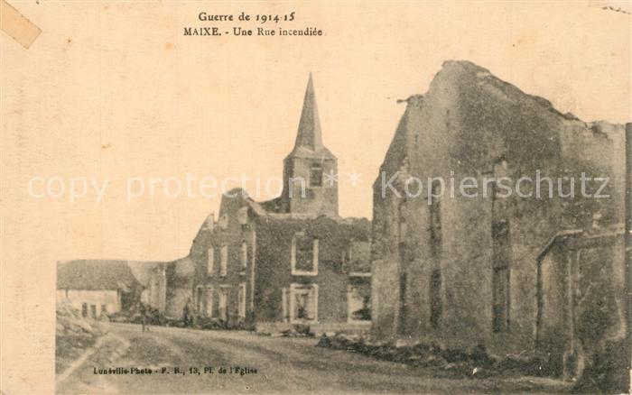 Maixe La Guerre 1914-15 Ruinen