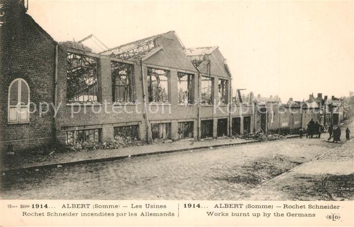 Albert Somme Usines Rochet Schneider Ruinen