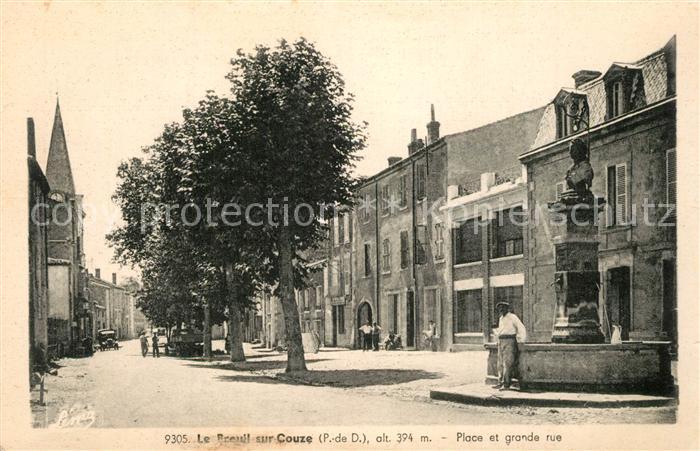 Le Breuil-sur-Couze Place et grande rue