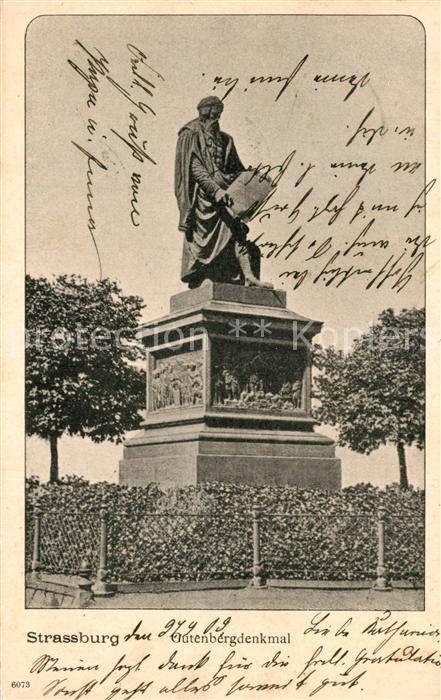 Strasbourg Alsace Gutenbergdenkmal