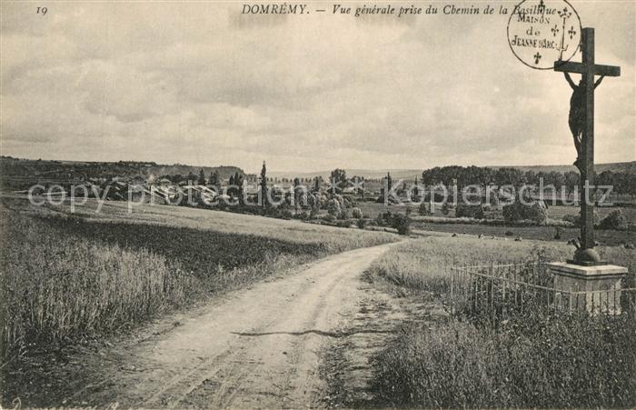 Domremy-la-Pucelle Vosges Vue prise du Chemin de la Basilique