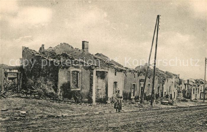 Elsass Alsace Ruinen Soldat