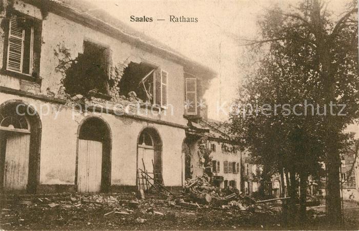 Saales Rathaus zerst?rt