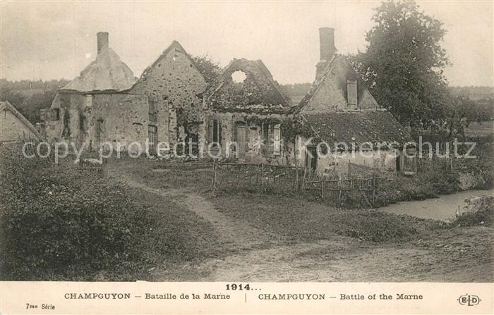 Champguyon Batatille de la Marne Ruinen