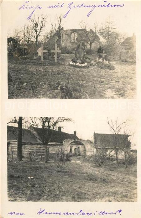 Elsass Alsace Kirchenruine Friedhof