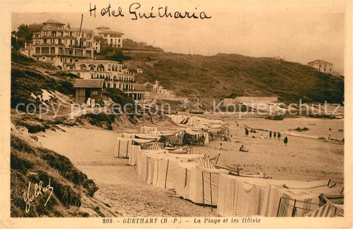 Guethary La Plage et les Hotels