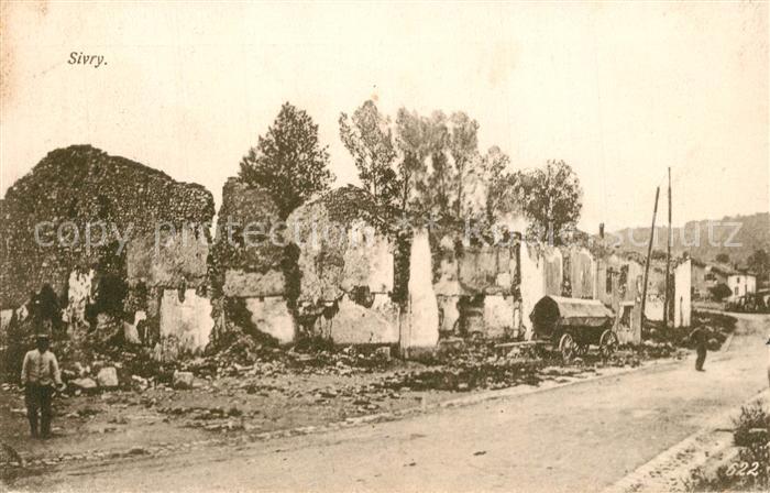 Sivry  55-sur-Meuse Ruinen WK1