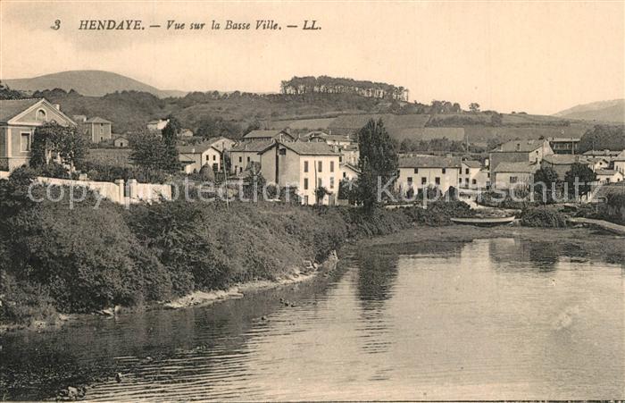 Hendaye Pyrenees Atlantiques Vue sur la Basse Ville