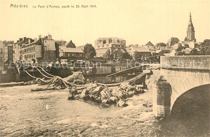 Mezieres-Charleville Pont d`Arches saut? le 25 Aout 1914