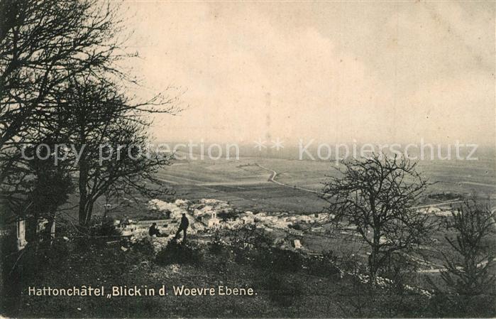 Hattonchatel Blick in die Woevre Ebene