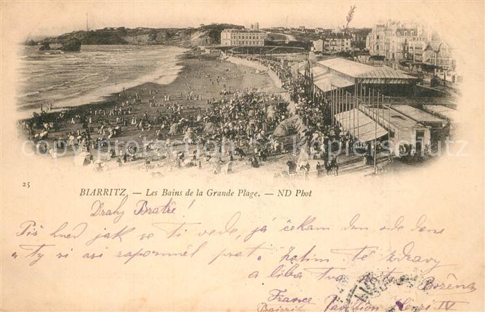 Biarritz Pyrenees Atlantiques Les Bains de la Grande Plage