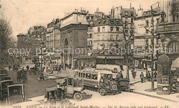 Paris La Porte de la boulevard Saint Martin