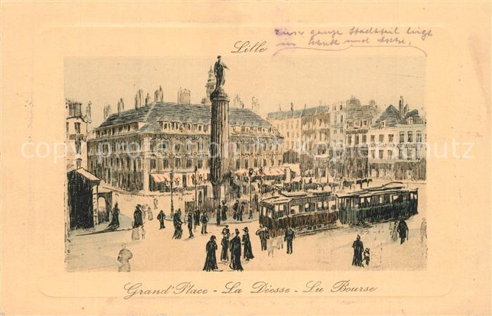 Lille Nord Grand Place La Deesse La bourse
