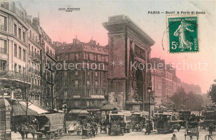 Paris Porte St. Denis Strassenbahnen