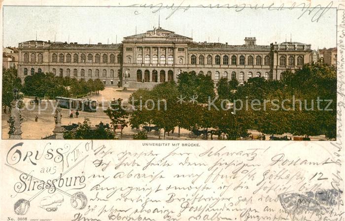 Strasbourg Alsace Universit?t mit Br?cke