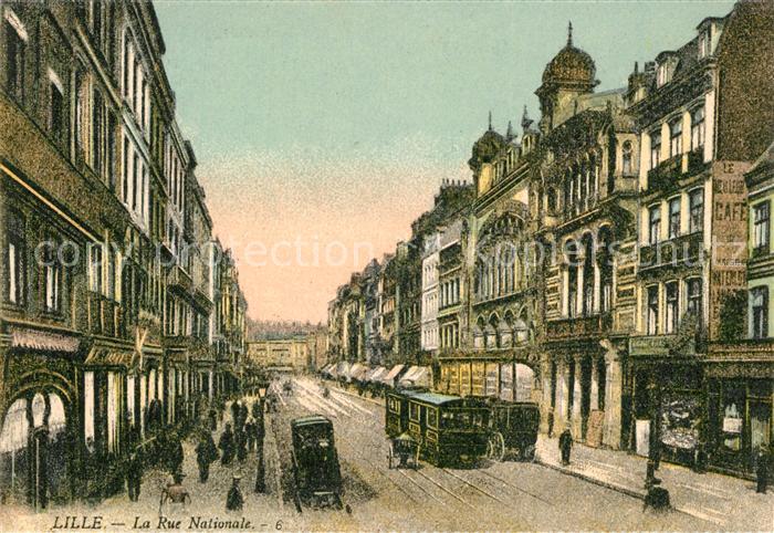 Lille Nord Rue Nationale Postkutschen