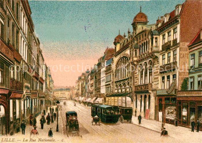 Lille Nord Rue Nationale Postkutschen