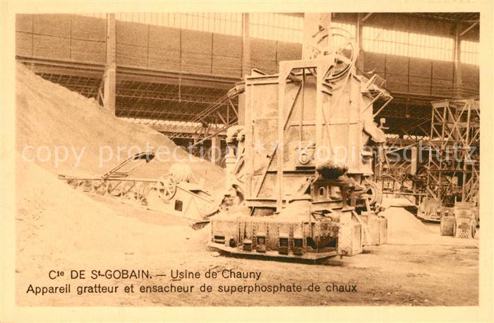 Saint-Gobain Usine de Chauny Appareil gratteur et ensacheur de superphosphate de