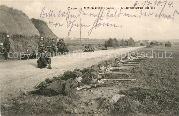 Camp de Sissonne Infanterie au tir