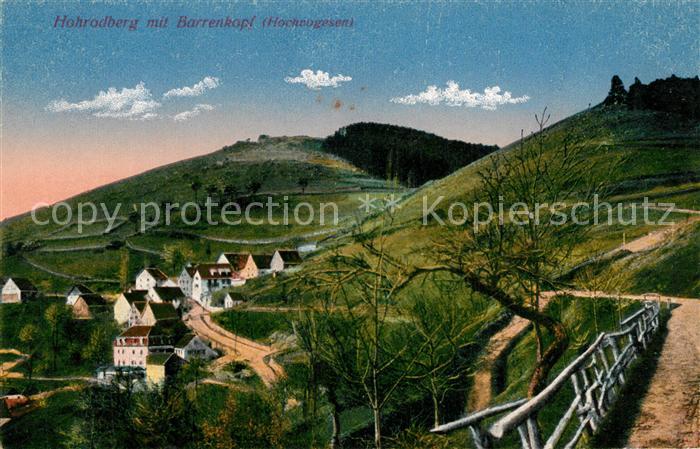 Hohrodberg Haut Rhin Alsace mit Barrenkopf