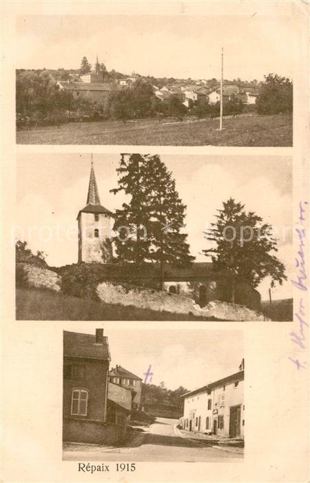 Repaix Ortspartien mit Kirche
