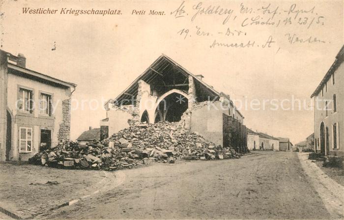 Petit Mont Petitmont zerst?rte H?user