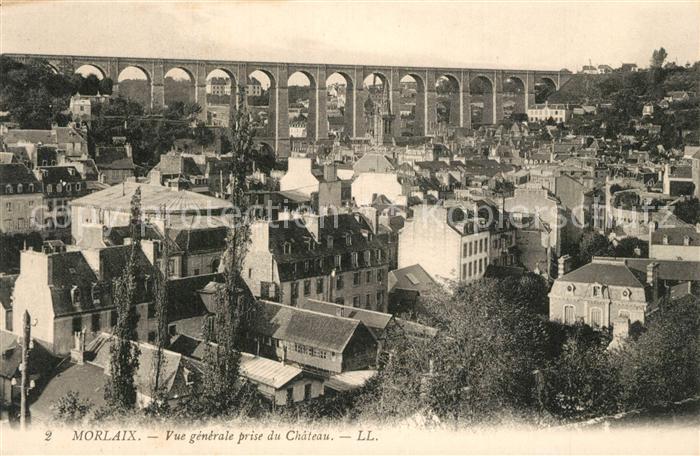 Morlaix Vue prise du Chateau Viadukt