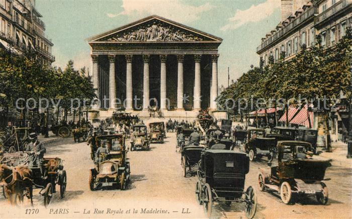 Paris Rue Royale et la Madeleine