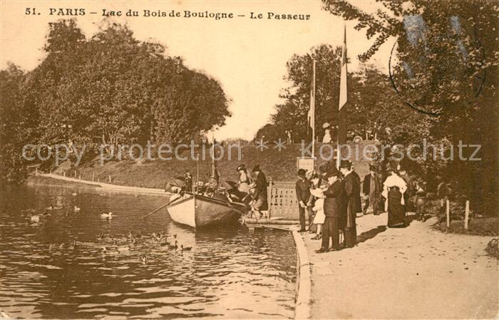 Paris Lac du Bois de Boulogne La Passeur