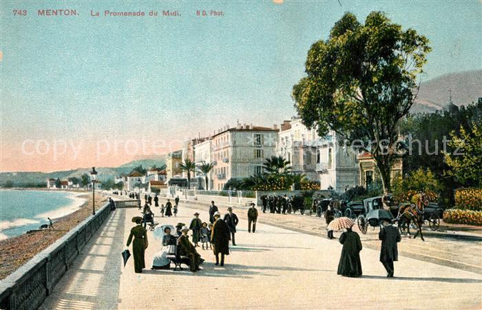 Menton Alpes Maritimes Promenade de Midi