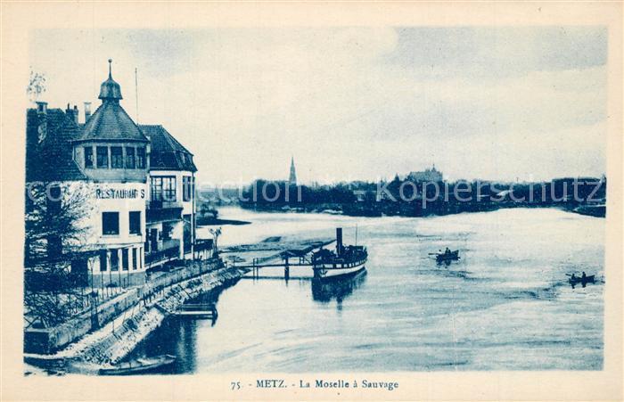 Metz  57 Moselle La Moselle a Sauvage