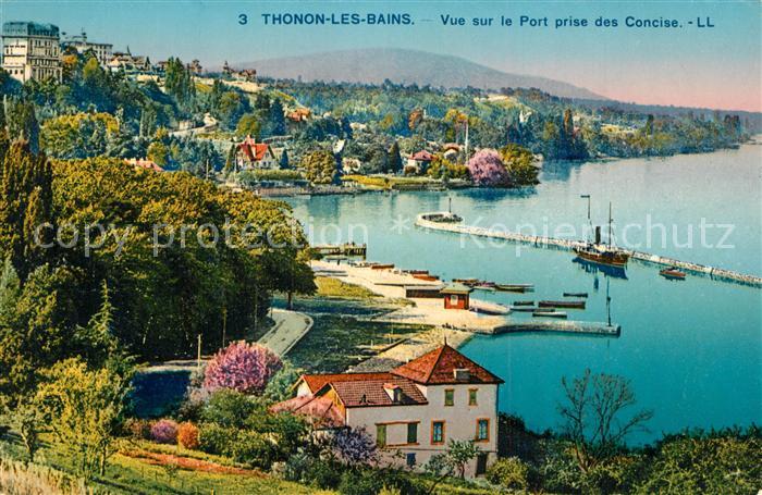 Thonon-les-Bains Vue sur le Port prise des Concise