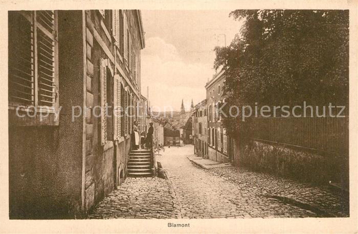 Blamont Doubs Strassenpartie