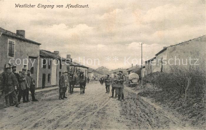Heudicourt Eure Soldaten westlicher Eingang