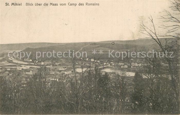 Saint-Mihiel Maas Blick vom Camp des Romains