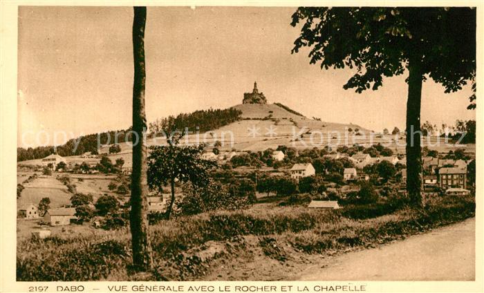 Dabo Moselle Avec le Rocher et Chapelle
