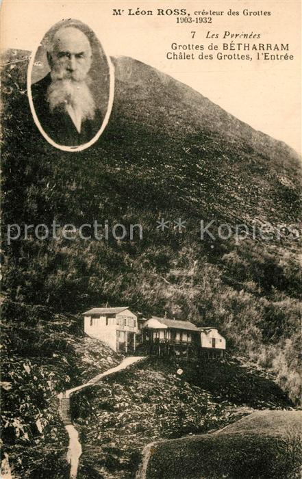Betharram Grottes Chalet Leon Ross cr?ateur des Grottes