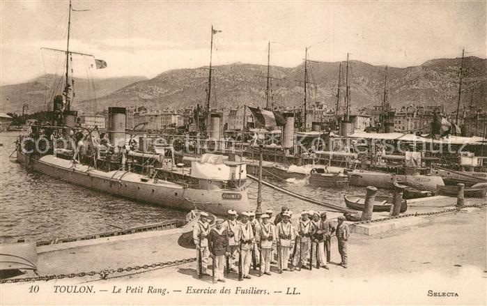 Toulon Var Le petir Rang Marinesoldaten im Hafen