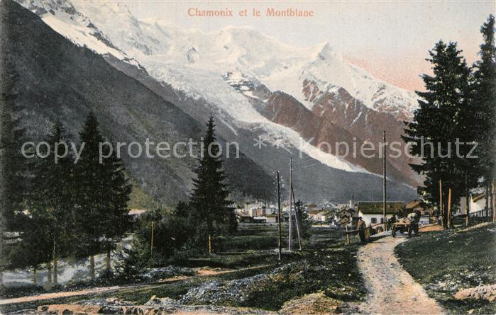 Chamonix avec le Montblanc