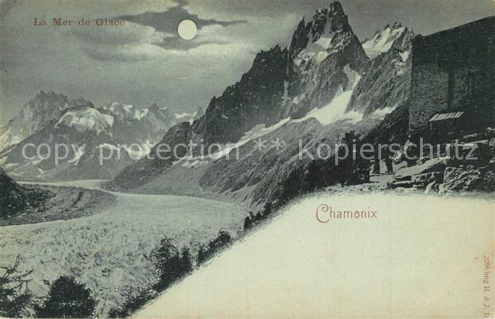 Chamonix La Mer de Glace Vollmond