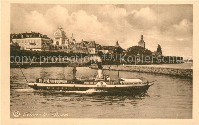 Evian-les-Bains Haute Savoie Dampfer