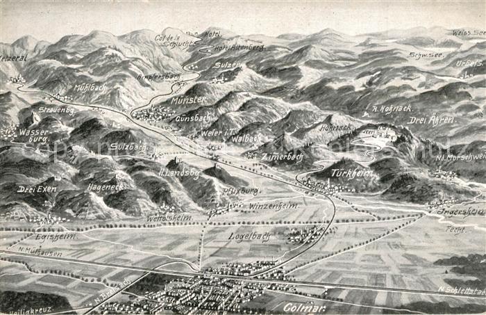 Vogesen Vosges Region Schlachtfeld Colmar M?nster T?rkheim