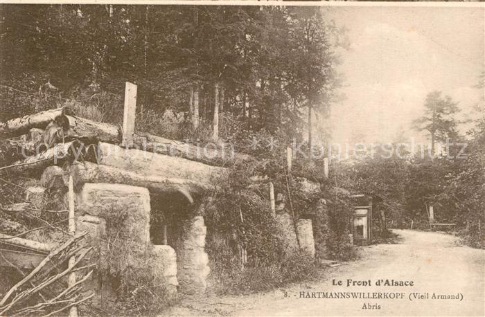 Hartmannswillerkopf Le Front d`Alsace Vieil Armand Abris