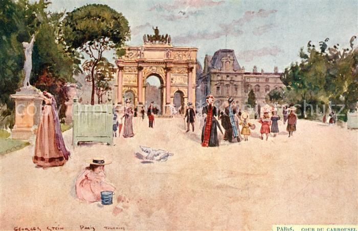 Paris Cour du Carrousel K?nstlerkarte
