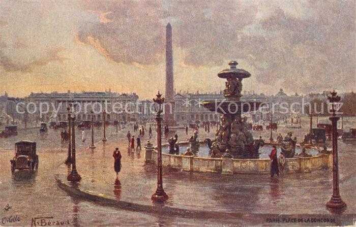 Paris Brunnen Place de la Concorde
