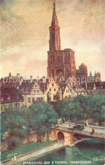 Strasbourg Alsace Quai St. Thomas M?nster