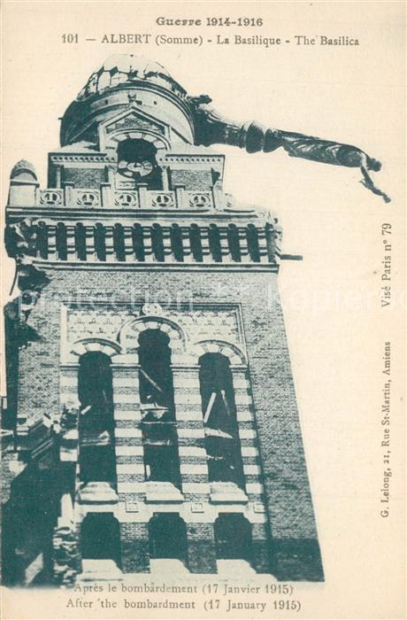 Albert Somme Basilique Guerre 1914-1916